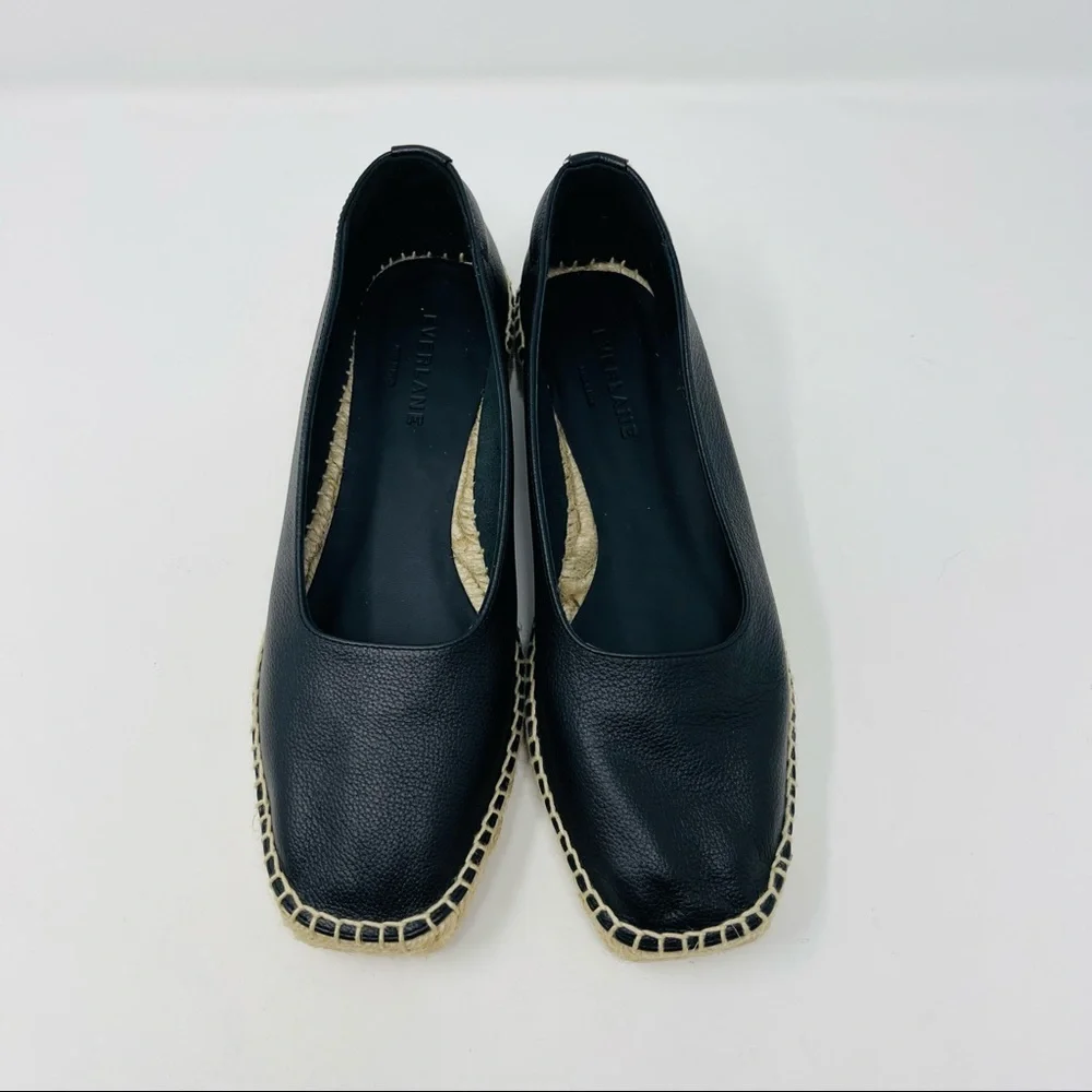 EVERLANE LEATHER ESPADRILLE WEDGE SHOES - Picture 7 of 11